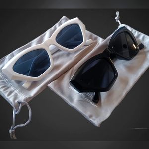 2 Pair Retro Cat Eye Sunglasses